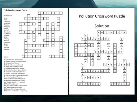 polluted crossword clue